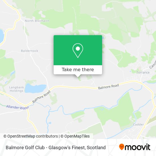 Balmore Golf Club - Glasgow's Finest map