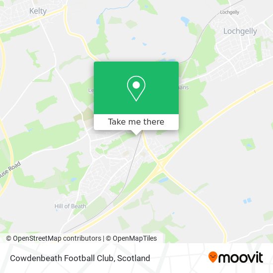Cowdenbeath Football Club map