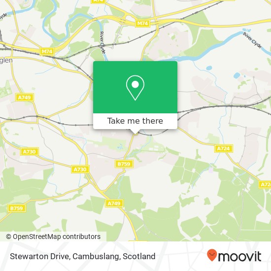 Stewarton Drive, Cambuslang map
