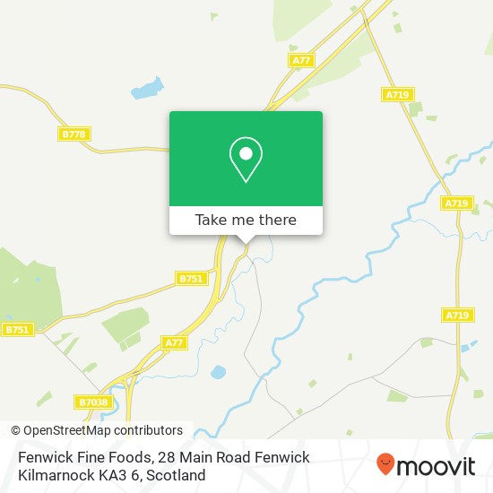 Fenwick Fine Foods, 28 Main Road Fenwick Kilmarnock KA3 6 map