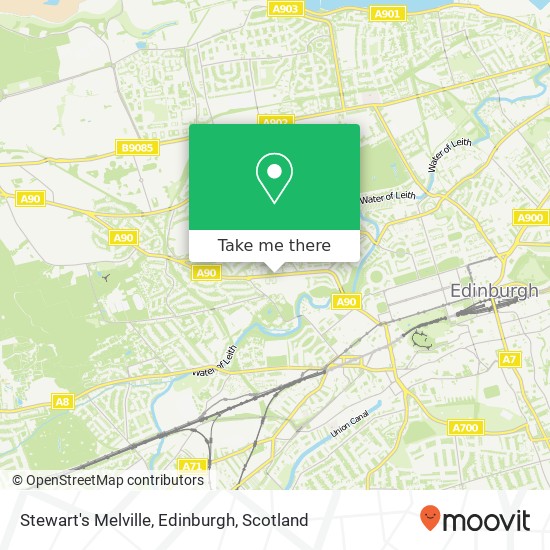 Stewart's Melville, Edinburgh map