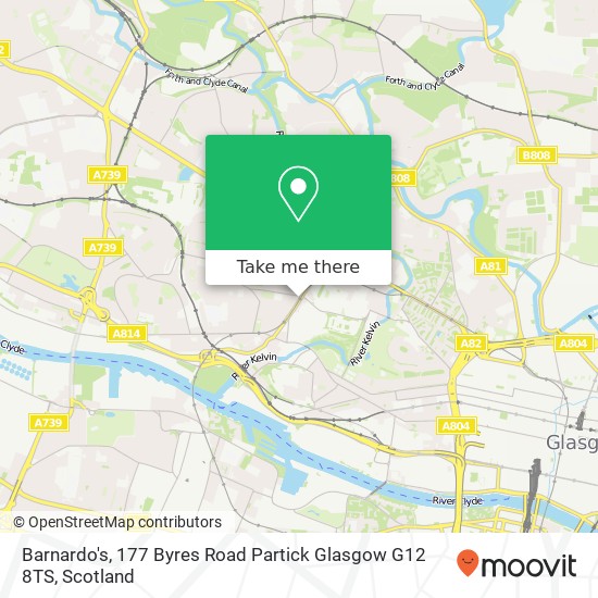 Barnardo's, 177 Byres Road Partick Glasgow G12 8TS map