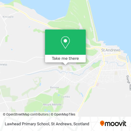 Lawhead Primary School, St Andrews map