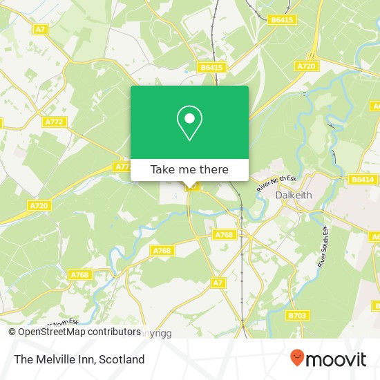 The Melville Inn map