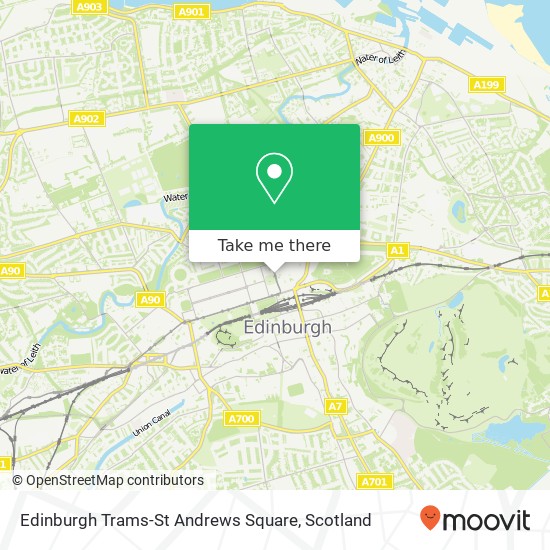 Edinburgh Trams-St Andrews Square map