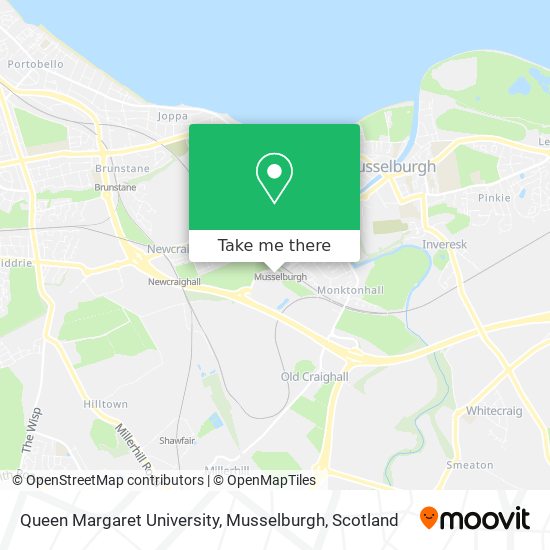 Queen Margaret University, Musselburgh map