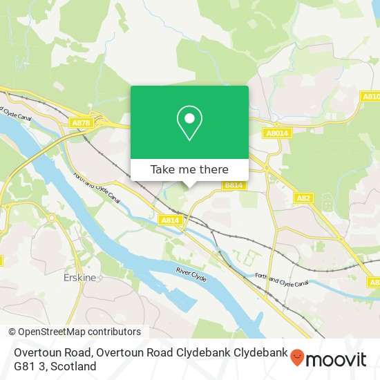 Overtoun Road, Overtoun Road Clydebank Clydebank G81 3 map