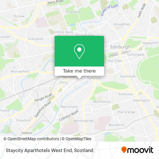 Staycity Aparthotels West End map