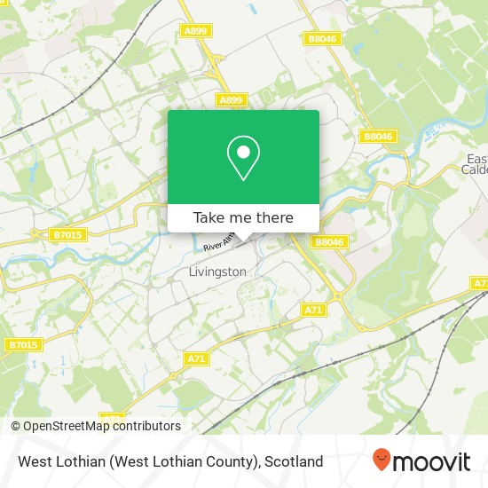 West Lothian (West Lothian County) map