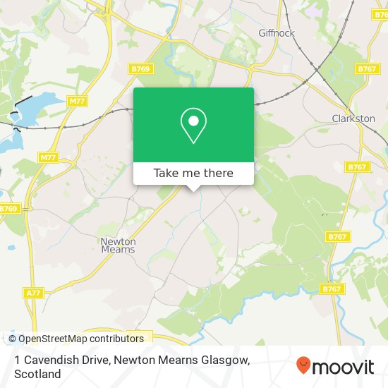 1 Cavendish Drive, Newton Mearns Glasgow map