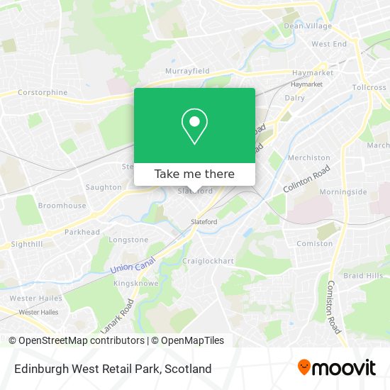 Edinburgh West Retail Park map