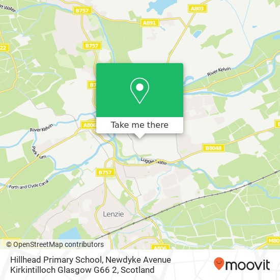 Hillhead Primary School, Newdyke Avenue Kirkintilloch Glasgow G66 2 map