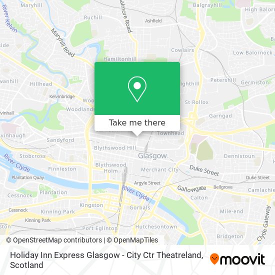 Holiday Inn Express Glasgow - City Ctr Theatreland map