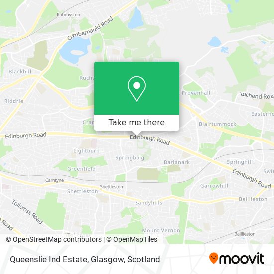 Queenslie Ind Estate, Glasgow map