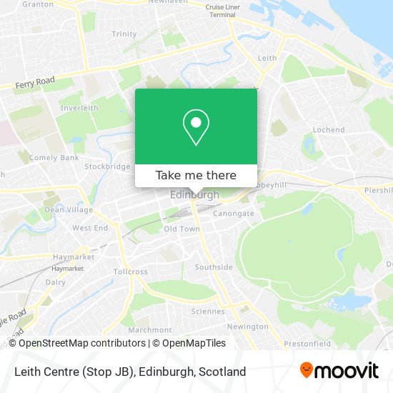 Leith Centre (Stop JB), Edinburgh map