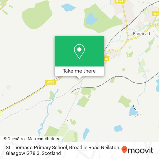 St Thomas's Primary School, Broadlie Road Neilston Glasgow G78 3 map