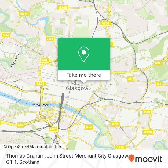 Thomas Graham, John Street Merchant City Glasgow G1 1 map