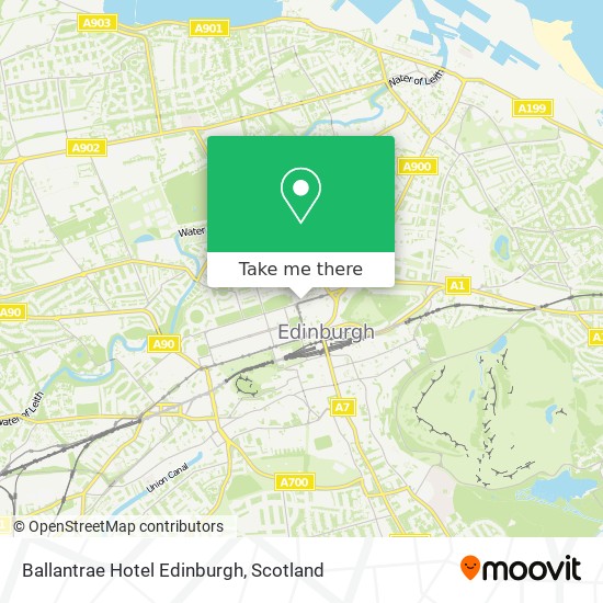 Ballantrae Hotel Edinburgh map