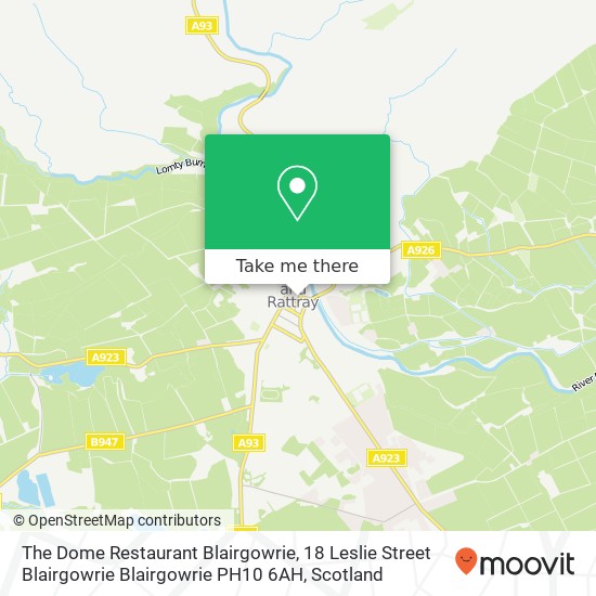 The Dome Restaurant Blairgowrie, 18 Leslie Street Blairgowrie Blairgowrie PH10 6AH map