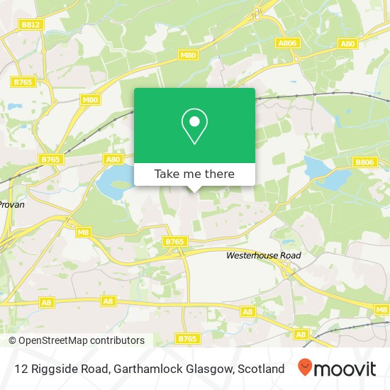 12 Riggside Road, Garthamlock Glasgow map