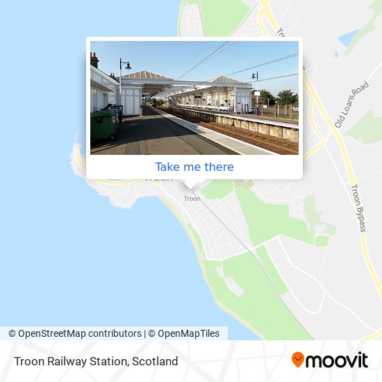 Troon Railway Station map