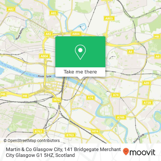 Martin & Co Glasgow City, 141 Bridgegate Merchant City Glasgow G1 5HZ map