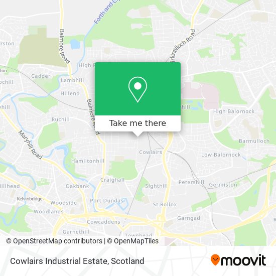 Cowlairs Industrial Estate map