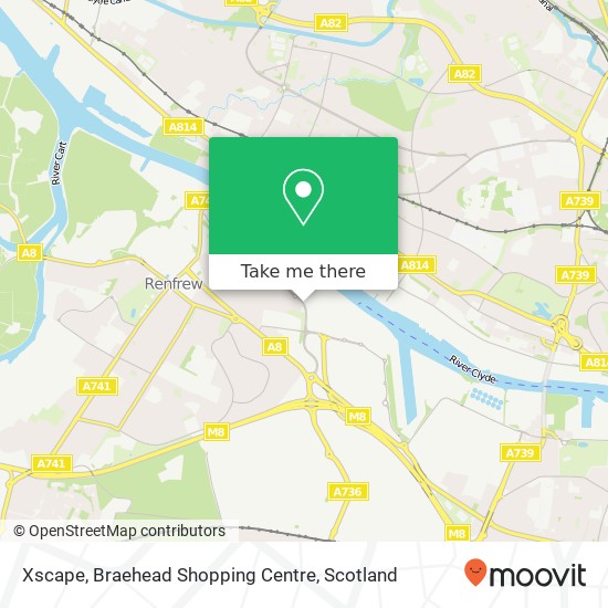 Xscape, Braehead Shopping Centre map