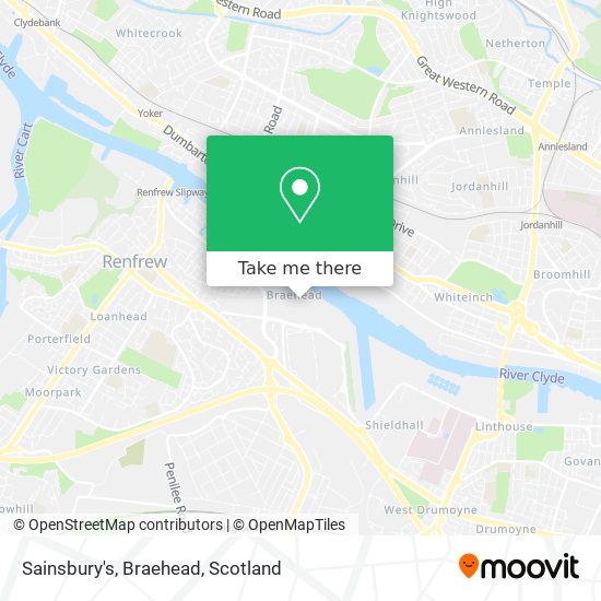 Sainsbury's, Braehead map