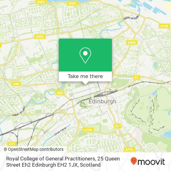 Royal College of General Practitioners, 25 Queen Street Eh2 Edinburgh EH2 1JX map