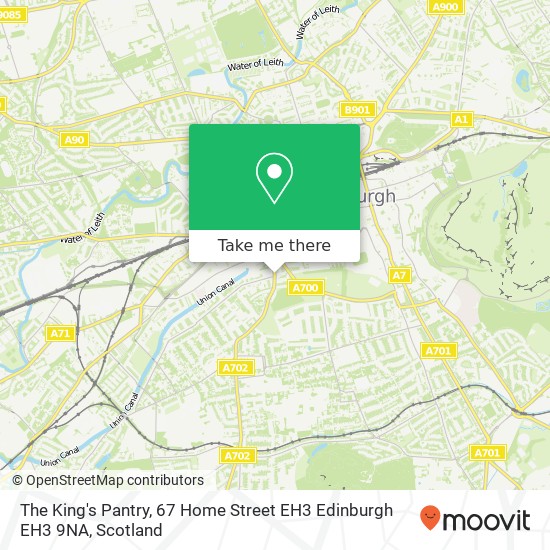 The King's Pantry, 67 Home Street EH3 Edinburgh EH3 9NA map