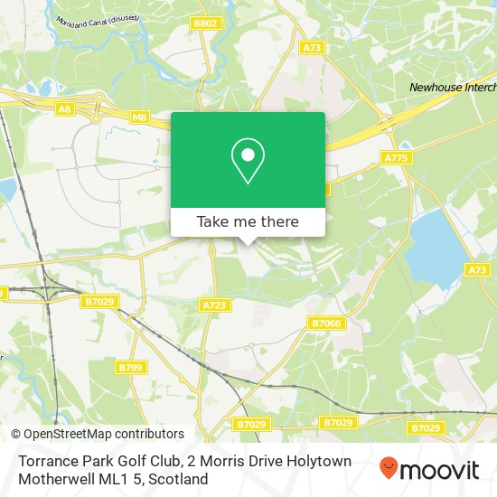 Torrance Park Golf Club, 2 Morris Drive Holytown Motherwell ML1 5 map