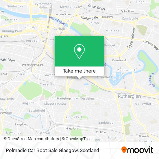 Polmadie Car Boot Sale Glasgow map