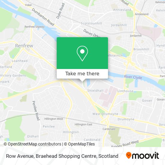 Row Avenue, Braehead Shopping Centre map