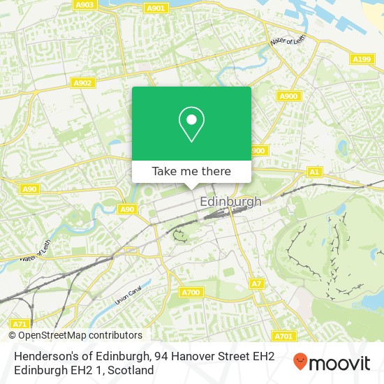 Henderson's of Edinburgh, 94 Hanover Street EH2 Edinburgh EH2 1 map