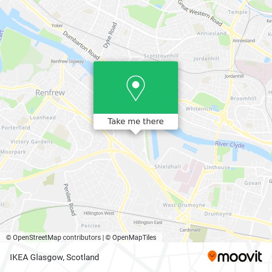 IKEA Glasgow map