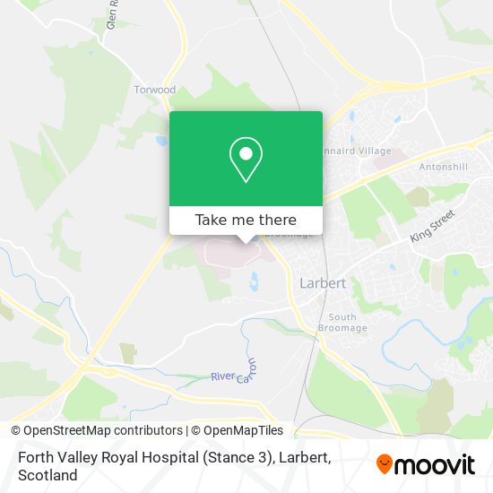 Forth Valley Royal Hospital (Stance 3), Larbert map