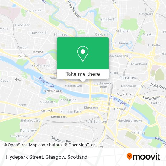 Hydepark Street, Glasgow map
