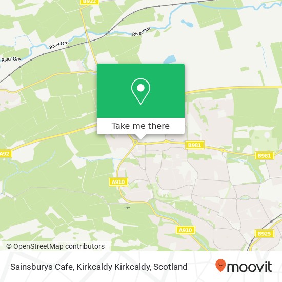Sainsburys Cafe, Kirkcaldy Kirkcaldy map