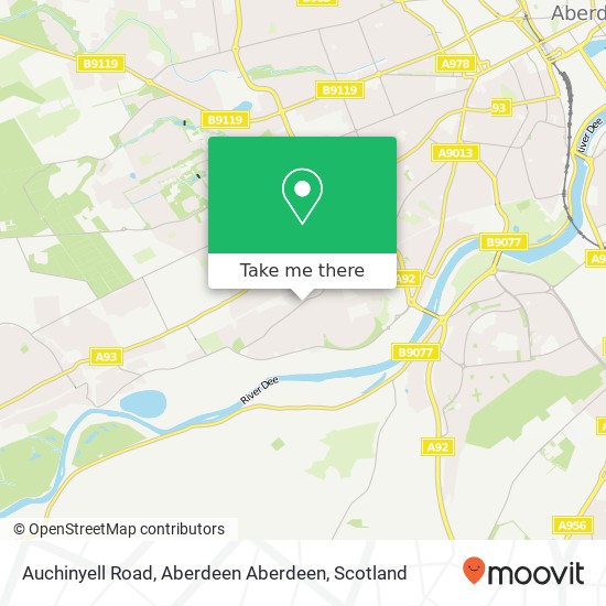 Auchinyell Road, Aberdeen Aberdeen map