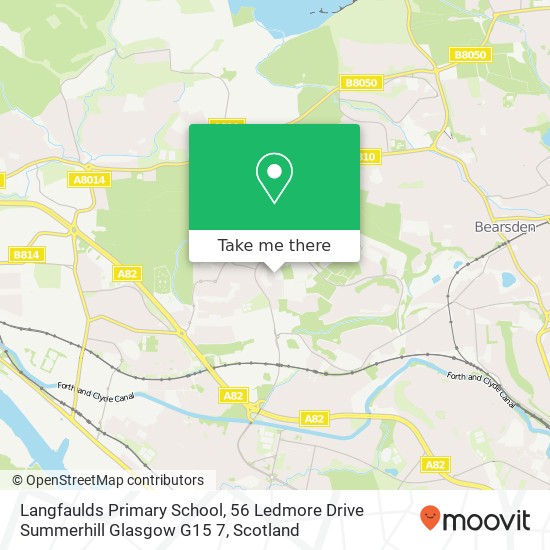 Langfaulds Primary School, 56 Ledmore Drive Summerhill Glasgow G15 7 map