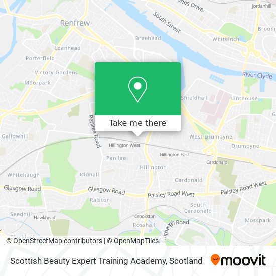 Scottish Beauty Expert Training Academy map