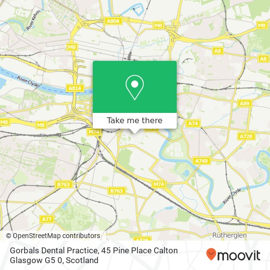 Gorbals Dental Practice, 45 Pine Place Calton Glasgow G5 0 map