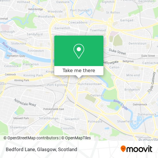 Bedford Lane, Glasgow map