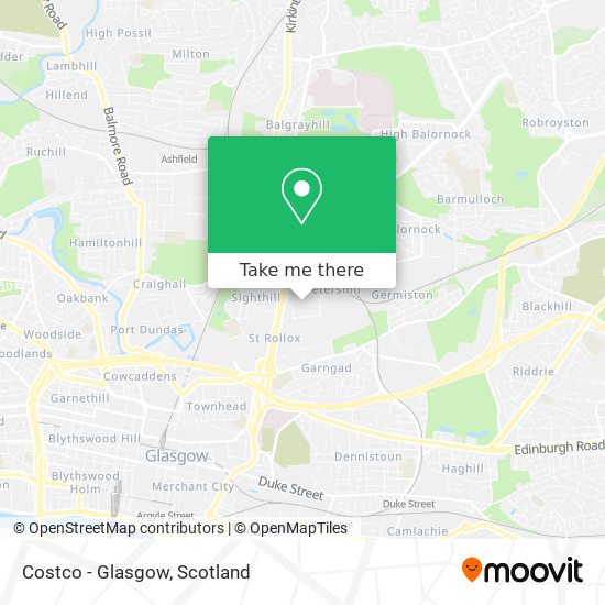 Costco - Glasgow map