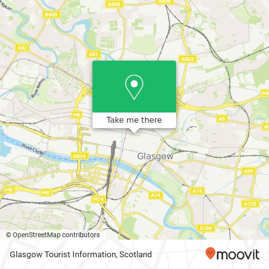 Glasgow Tourist Information map