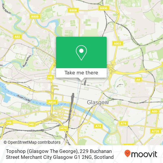 Topshop (Glasgow The George), 229 Buchanan Street Merchant City Glasgow G1 2NG map