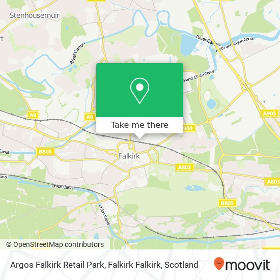 Argos Falkirk Retail Park, Falkirk Falkirk map