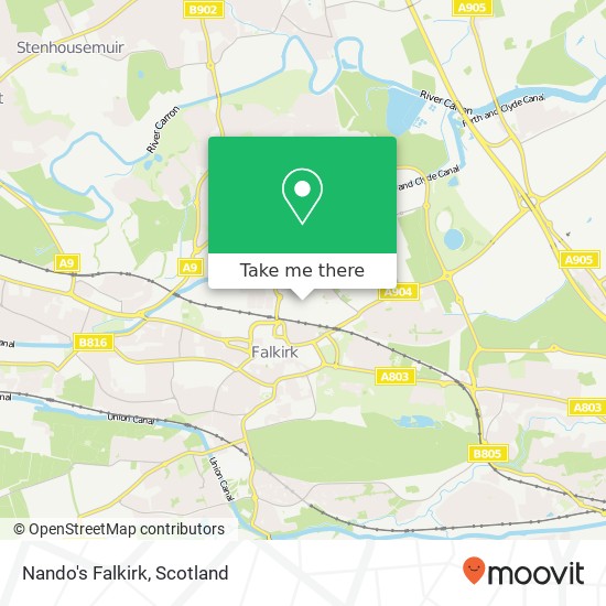 Nando's Falkirk, Central Retail Park Falkirk Falkirk FK1 1 map