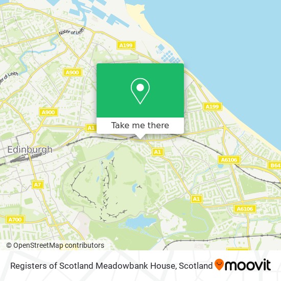 Registers of Scotland Meadowbank House map